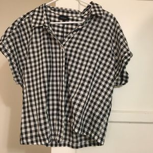 Who What Wear Plaid Courier shirt